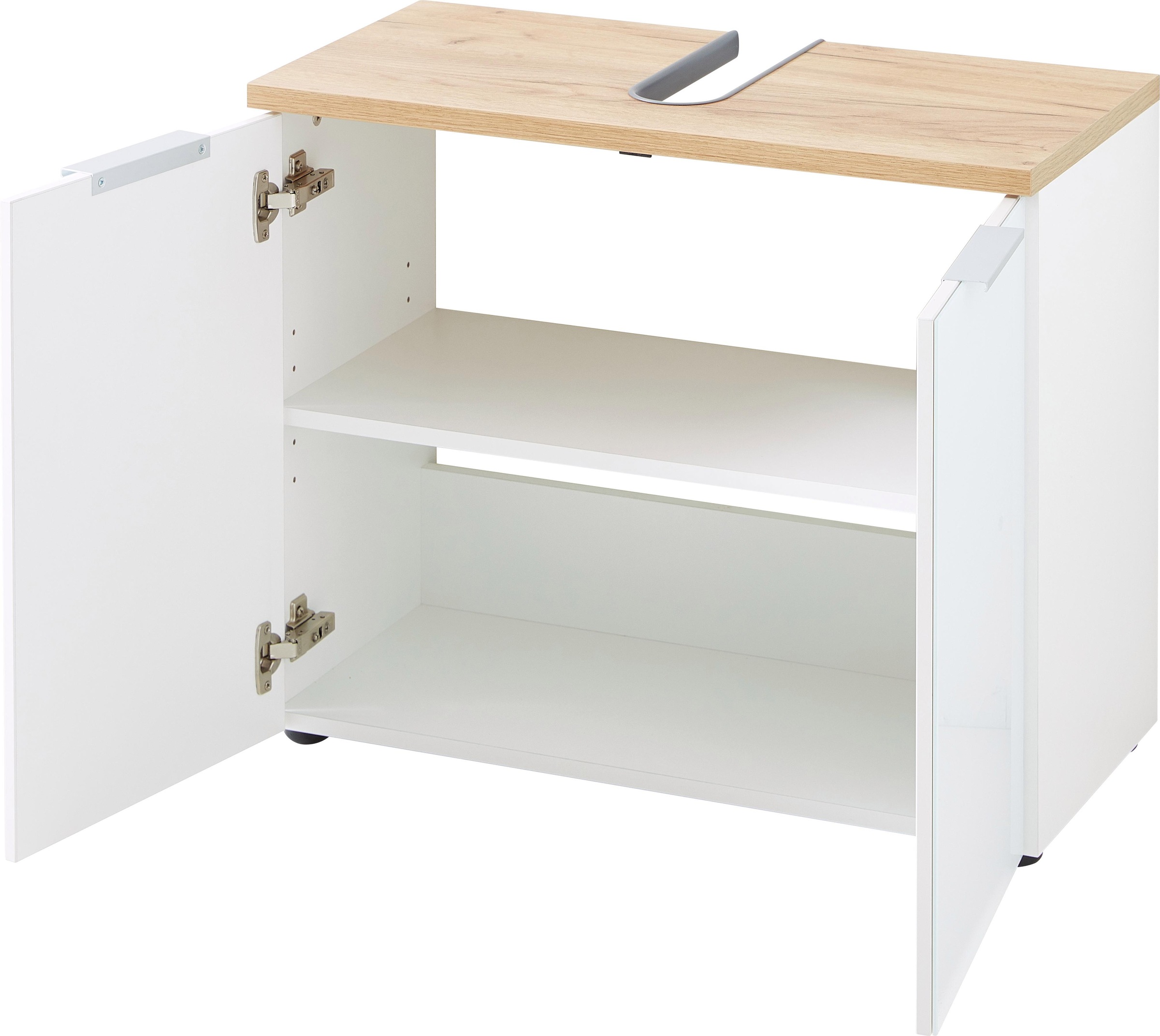 GERMANIA Waschbeckenunterschrank »Pescara« Front mit Glasauflage