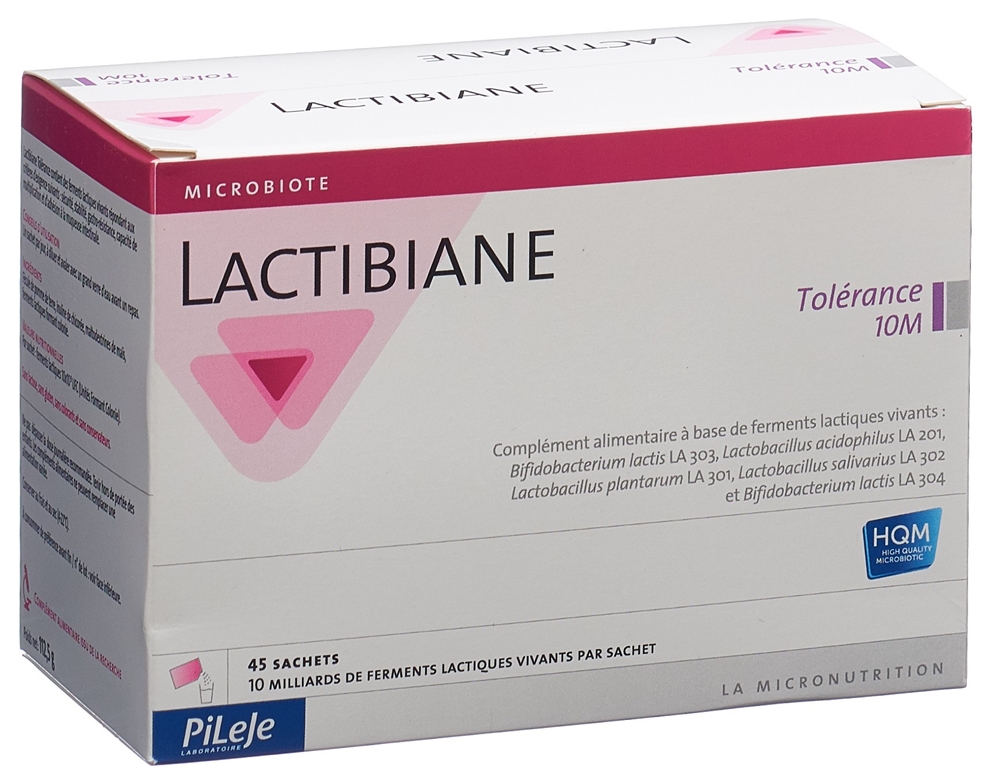 LACTIBIANE Tolerance 10M Plv Btl 45 Stk