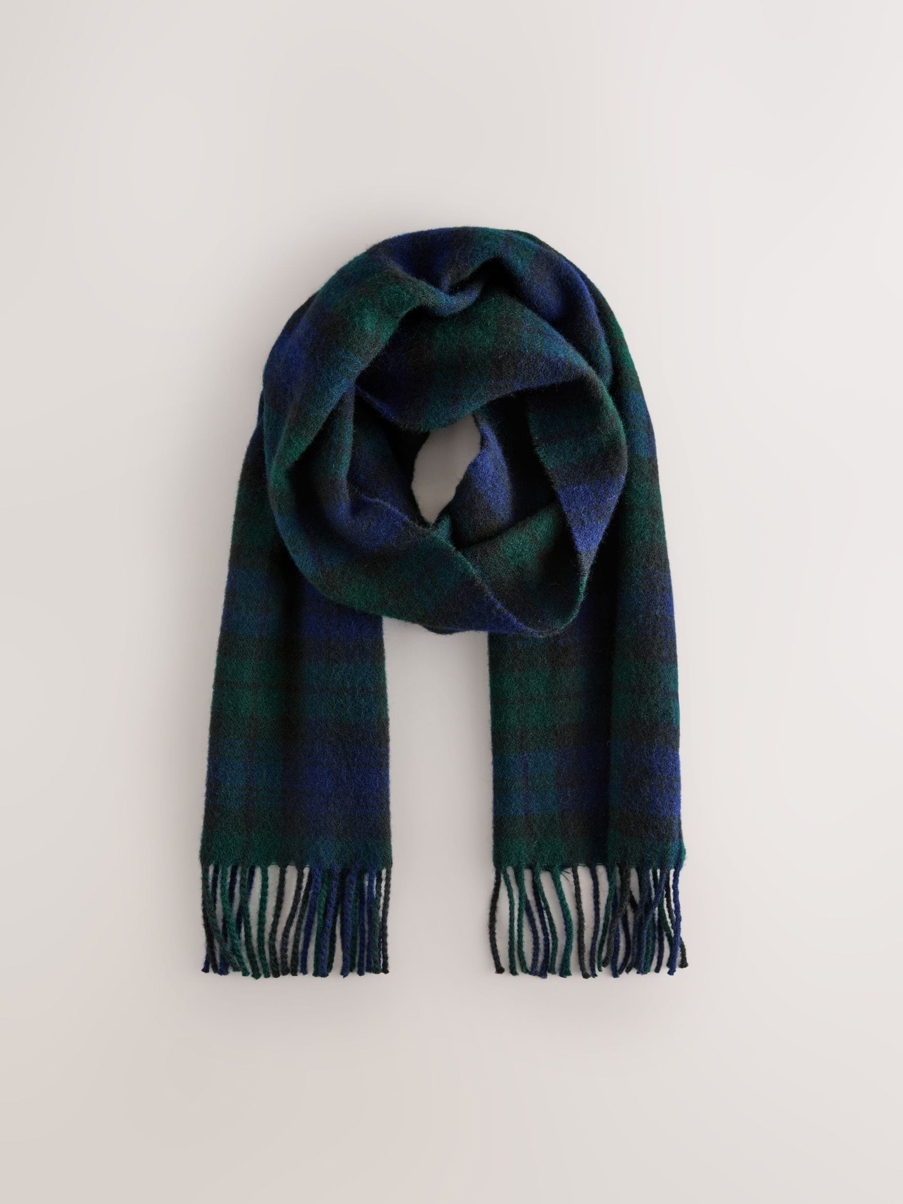 Blackwatch Tartan - Check 100% Wool Woven Scarf