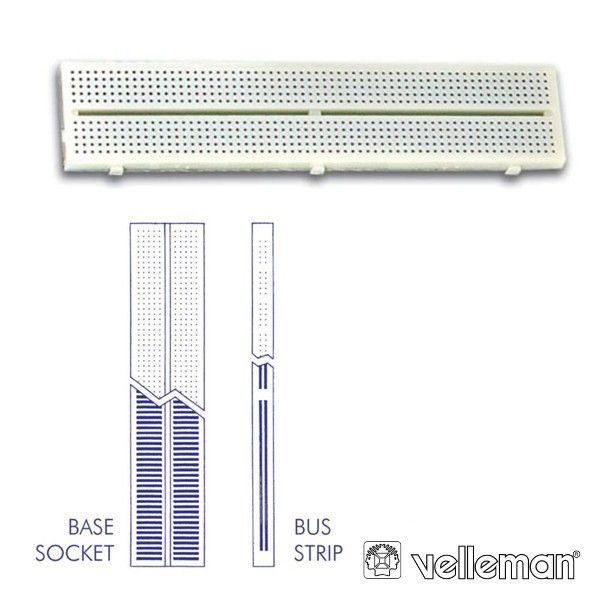 Velleman Breadboard 640 Contatos SD10N
