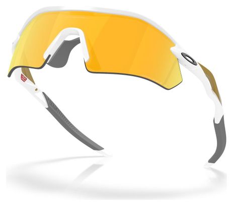 Lunettes Oakley Radar Plate - Polished White / Prizm 24K Polarized / Ref : OO9495-0536