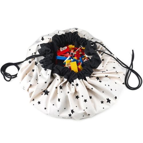 play&go speelkleed en opbergzak noomad - worldmap - stars