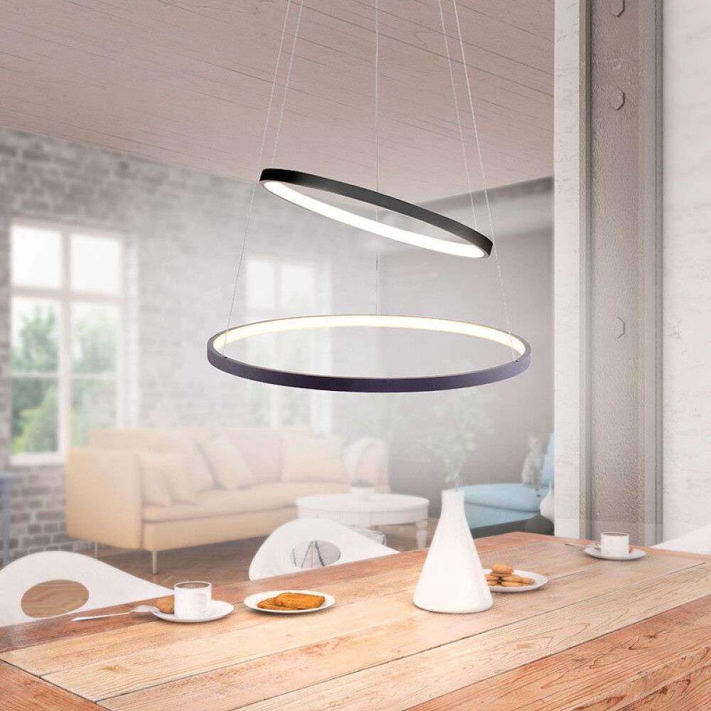 TAKLAMPE JUST LIGHT 50CM ANTRASITT