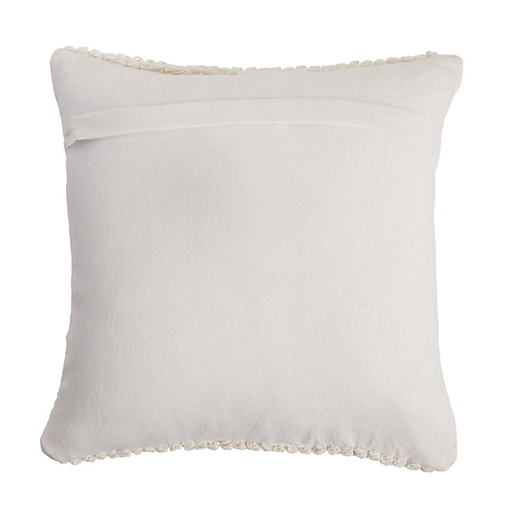 Coussin Norma losange blanc L.40 x l.40 cm