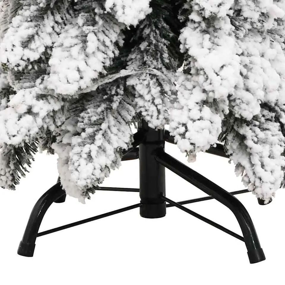 vidaXL Kunstkerstboom met verlichting en sneeuw 80 LED's 150 cm