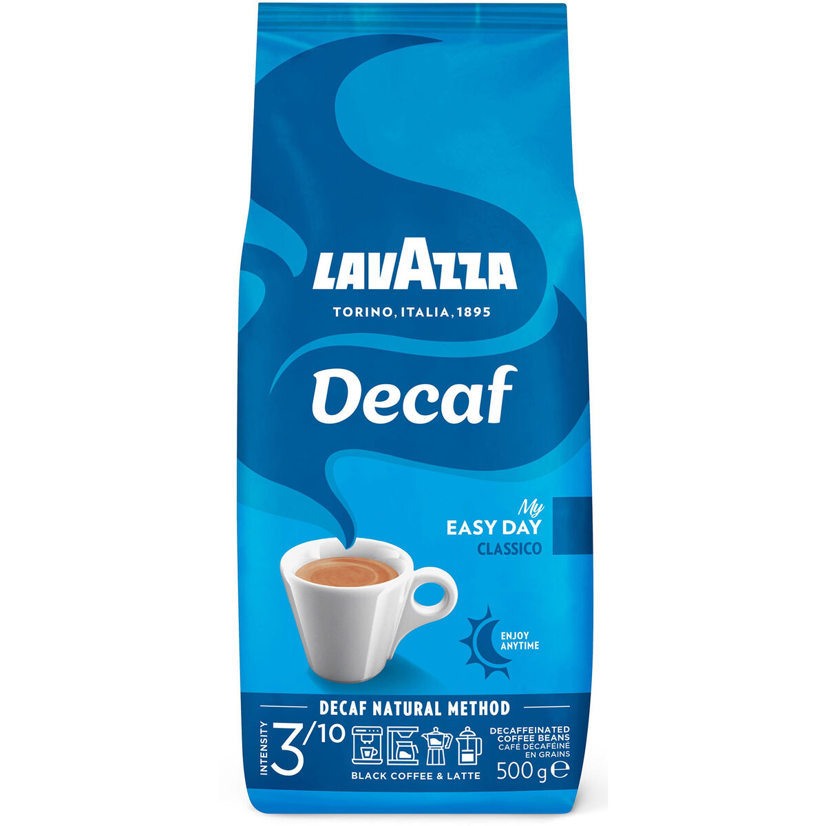 Lavazza Decaf Classico My Easy Day kaffebønner, 500g