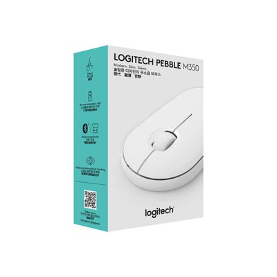 Logitech Pebble M350 - souris sans fil silencieuse - blanc cassé