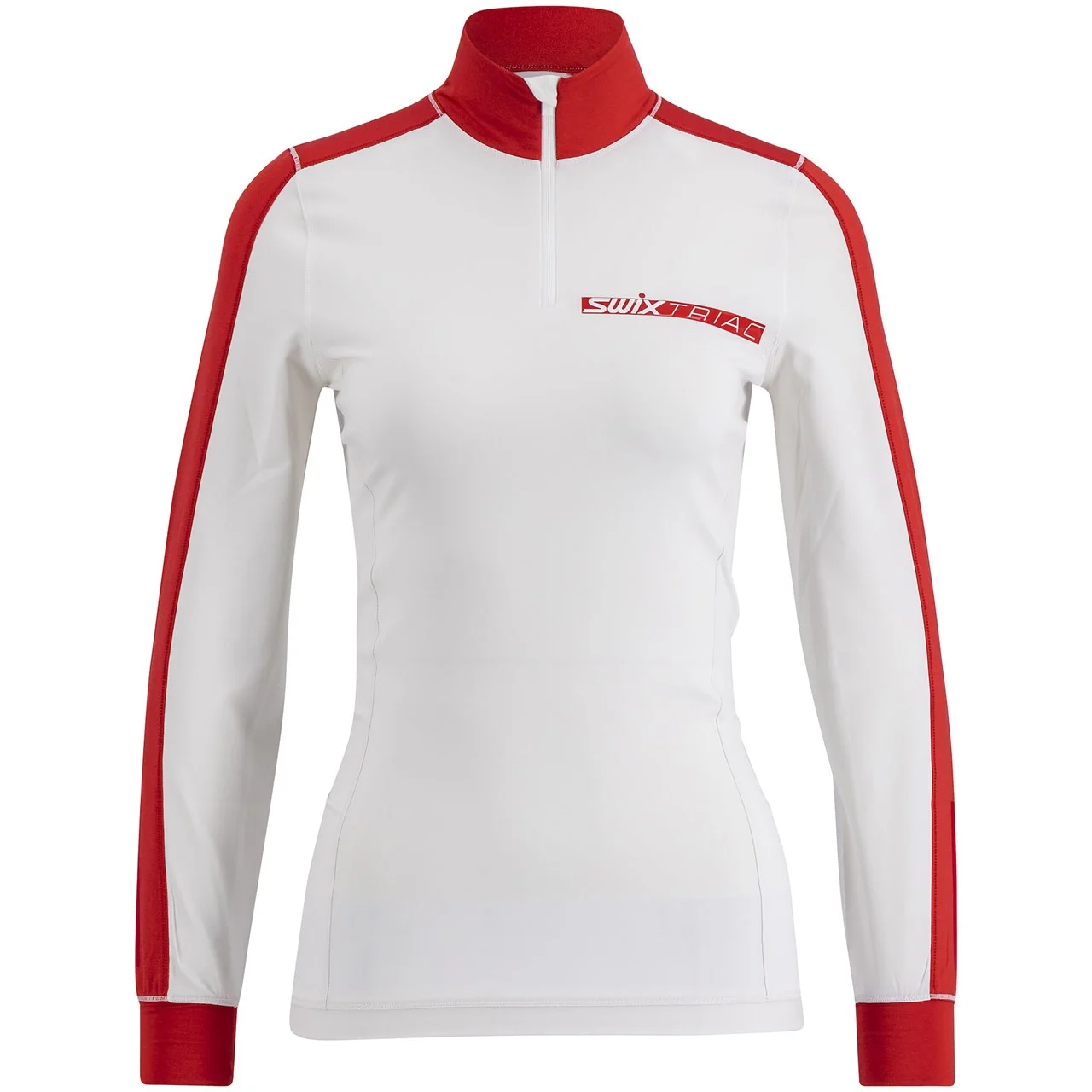 Swix Triac Dry Long Sleeve Dame Bright White/Swix Red