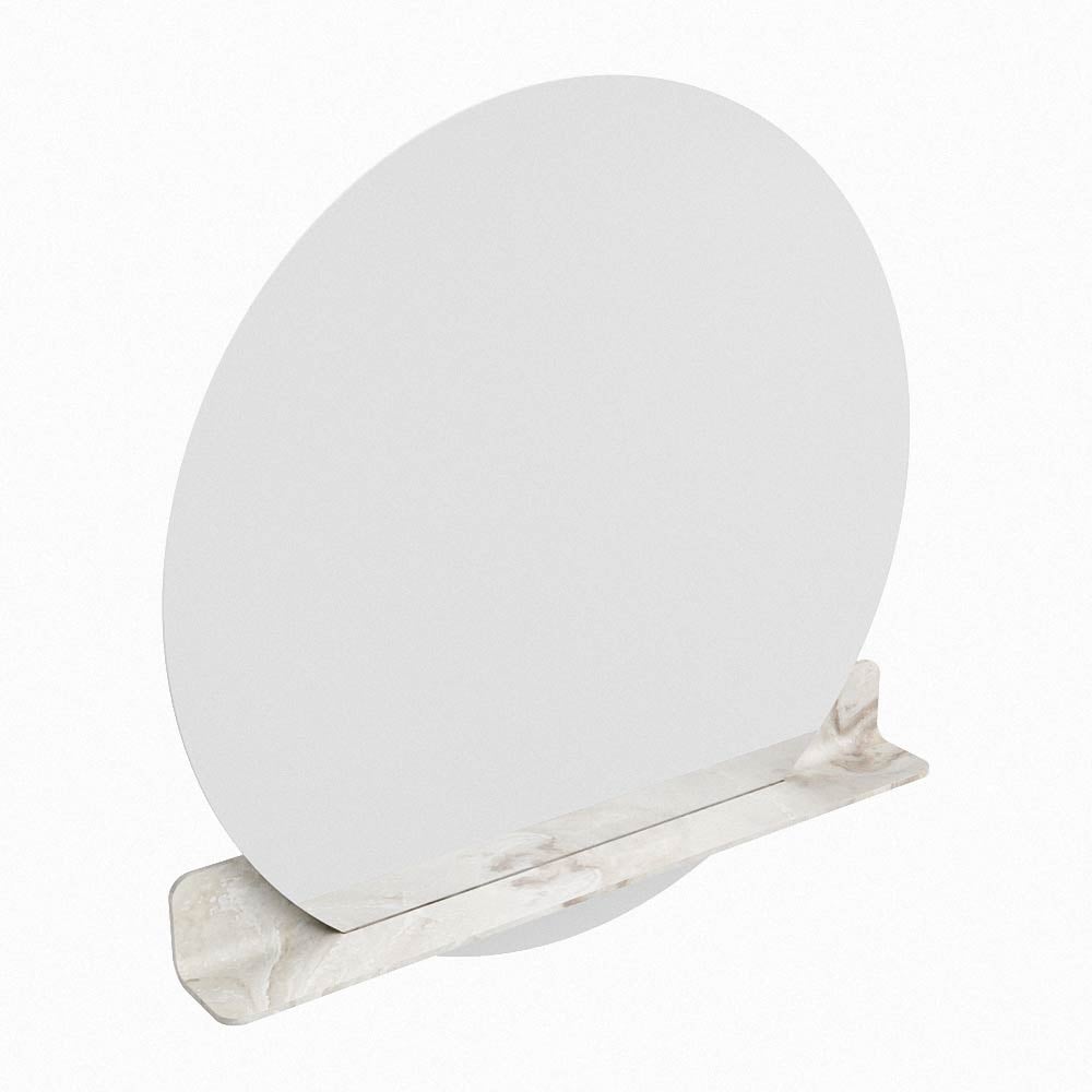 Mondiaz Spot spiegel rond Ø100cm met planchet frappe