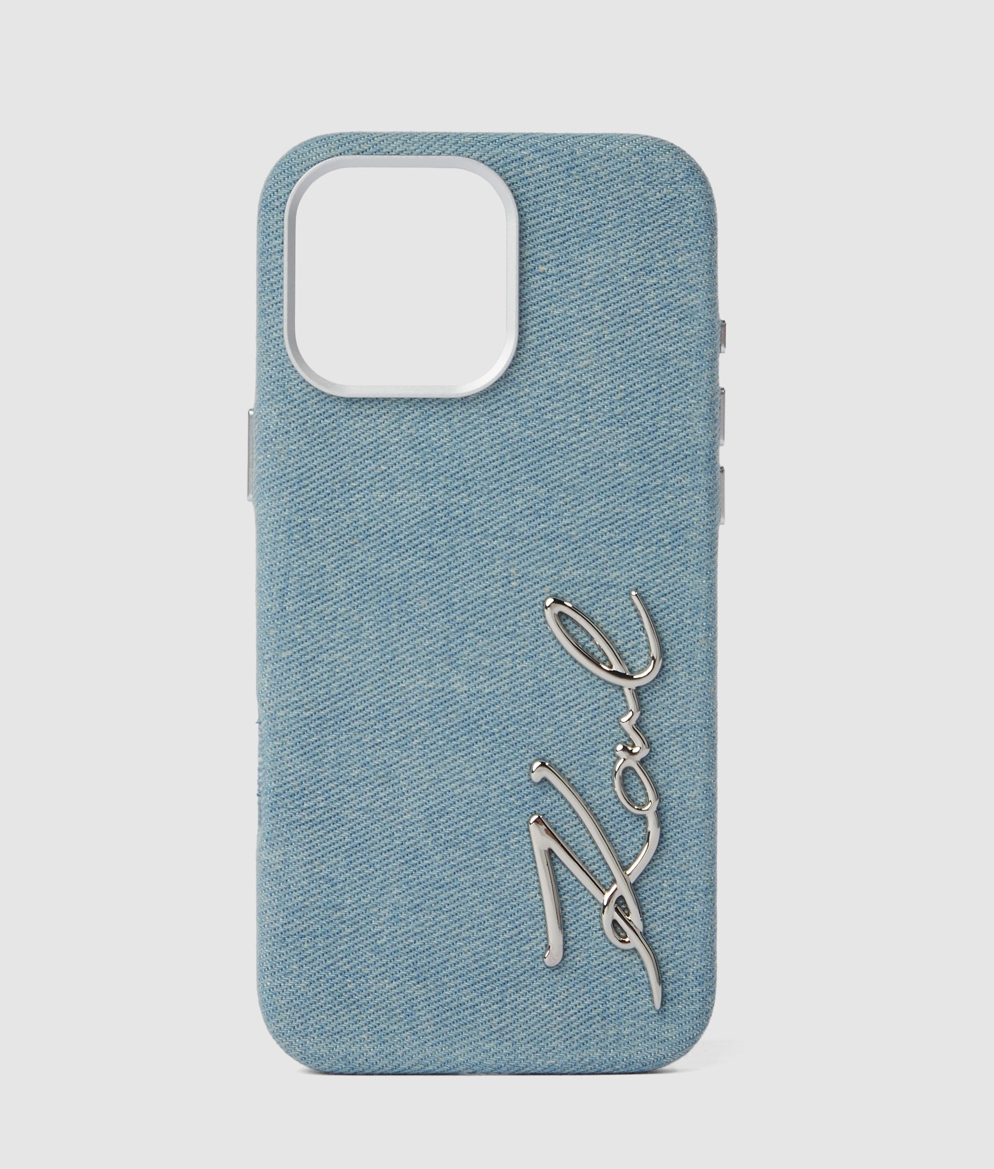 Signature denim hoesje voor iPhone 16 Pro Max