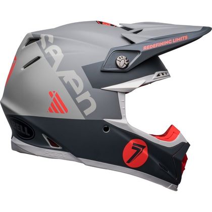 Casque cross Bell MOTO-9S FLEX SEVEN VANGUARD 2023 - Gris / Orange
