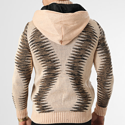Gilet Zippé Capuche 3003 Beige
