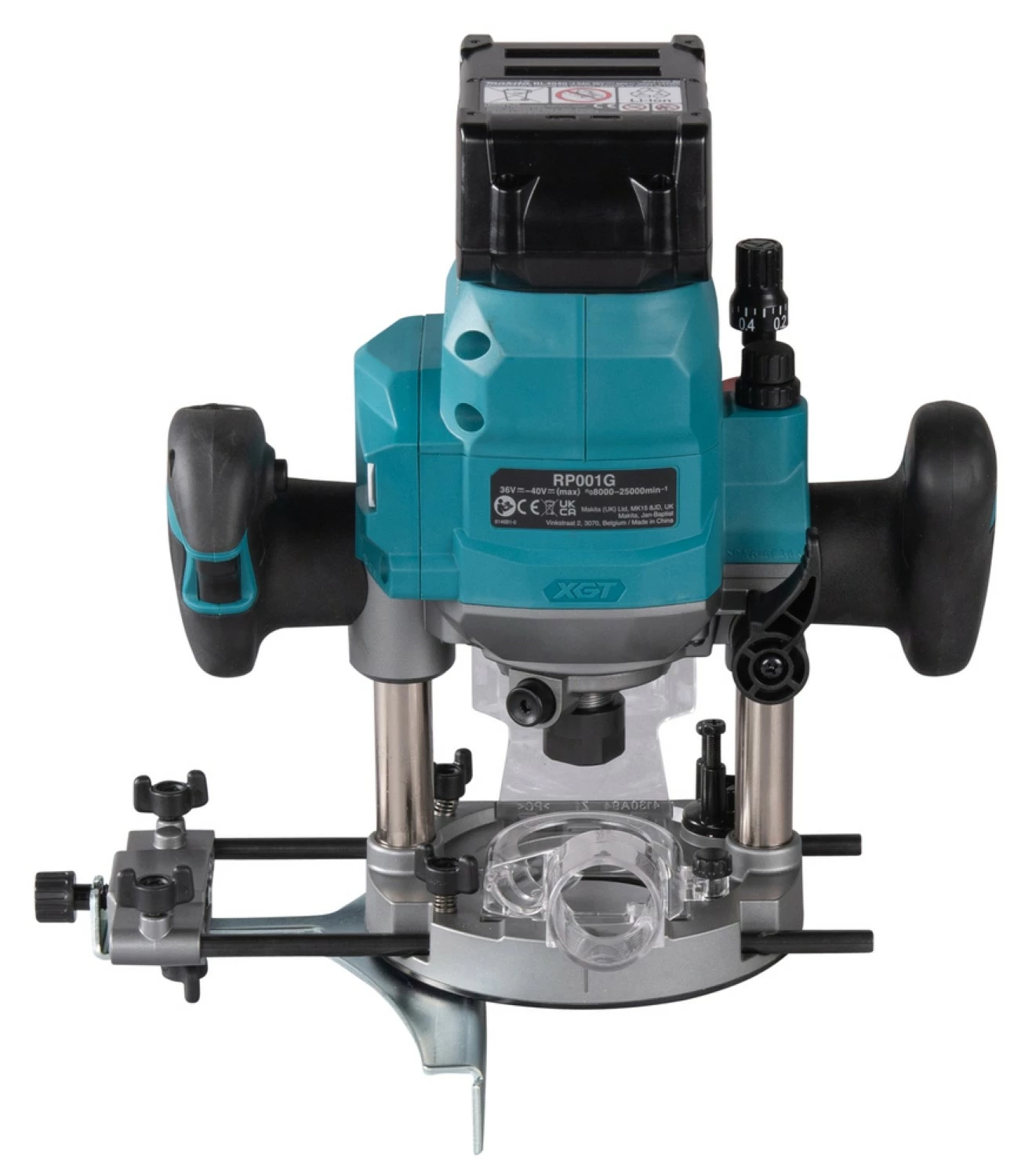 Makita RP001GZ02 XGT 40V Max Bovenfrees body in Mbox - 1900W - 12 mm