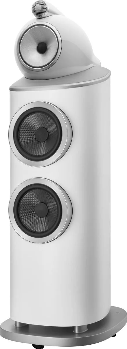 B&W 802 D4 Blanc satin (la paire) Enceintes colonne