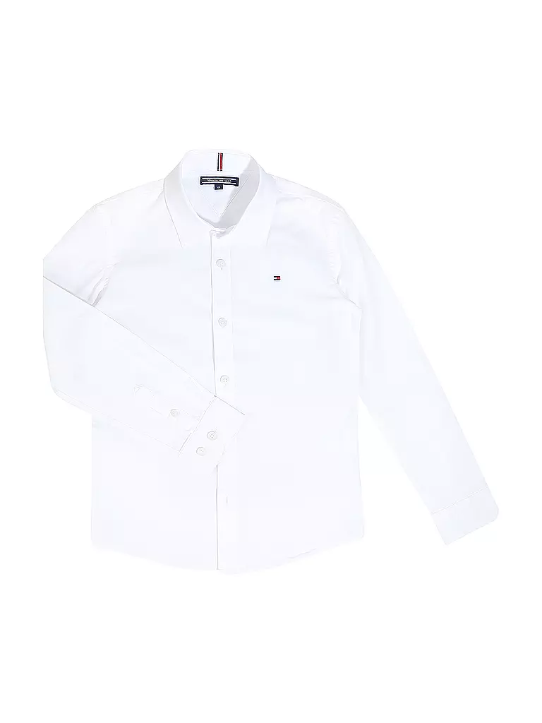 TOMMY HILFIGER Jungen Hemd Slim Fit weiss