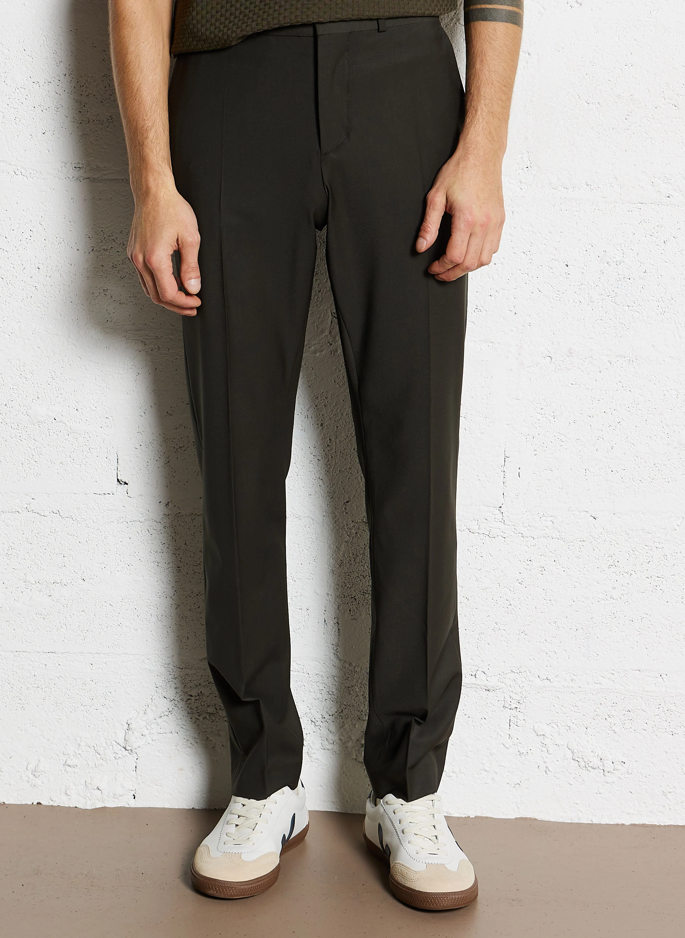 Pantalon droit| Vert