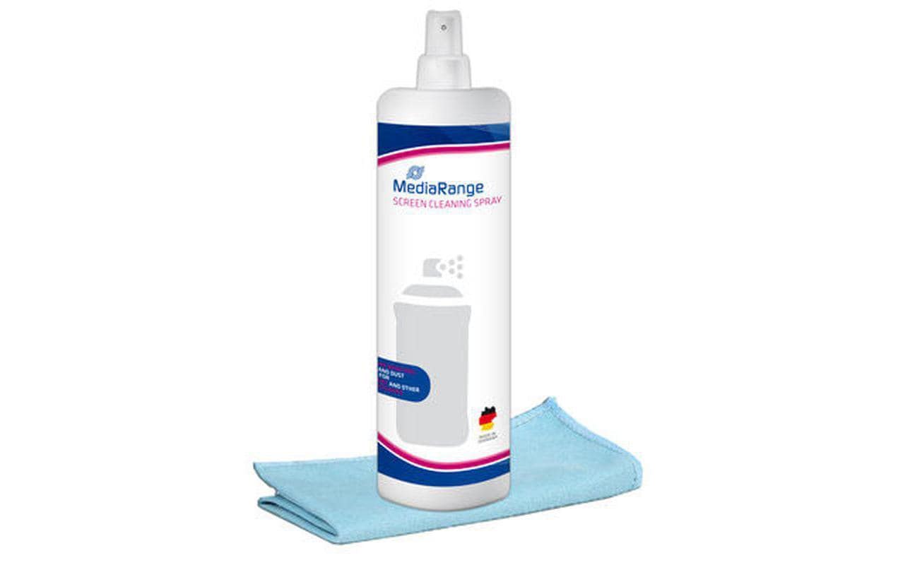 Reinigungsspray und Tuch 250 mlSet aus 250 ml Spray und 20 x 20 cm Mikrofasertuch