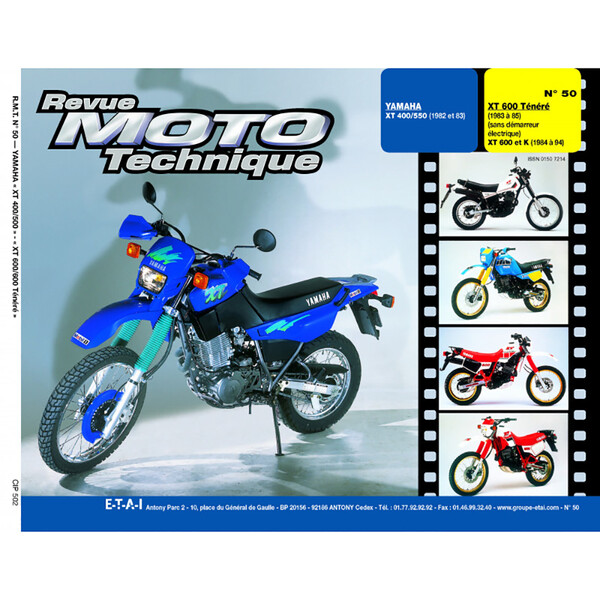 Etai - RMT 50.2 YAMAHA XT 400-550 (1982 à 1983) et XT 600 TENERE (1983 à 1986)