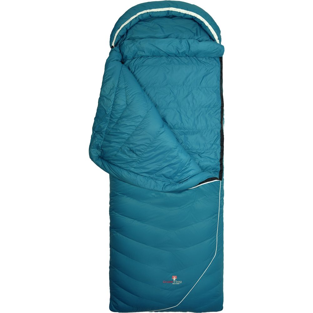 Grüezi Bag Biopod DownWool Subzero Comfort R Schlafsack autumn blue