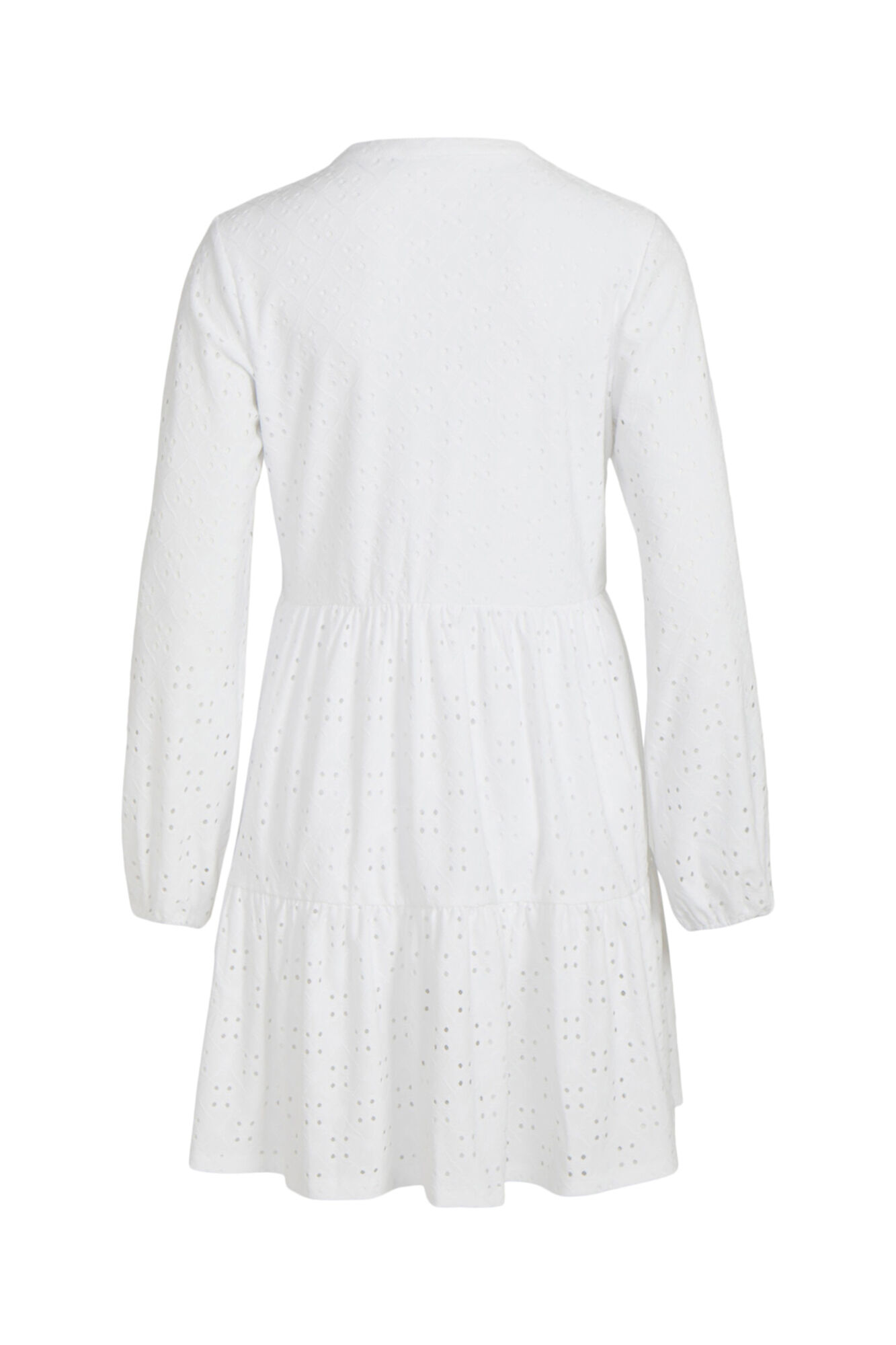 Vestido curto bordado - Branco