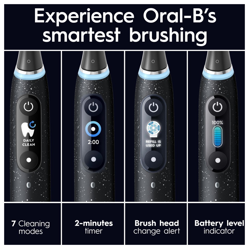 Oral-B - iO10 Kosmisk Sort Elektrisk Tandbørste