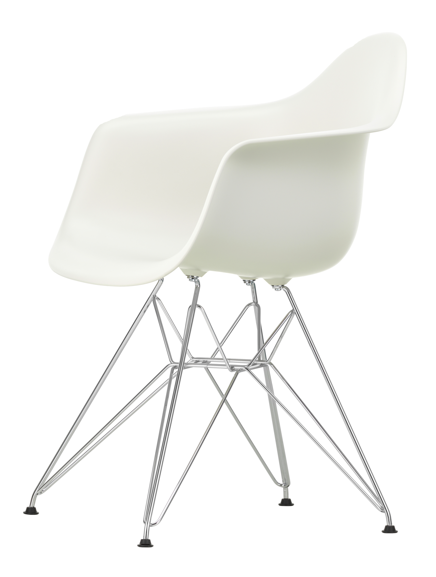 Eetkamerstoel DAR chroom onderstel cotton white