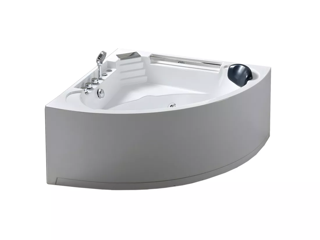 Bain à remous blanc pour 1 personne 135 X 135 cm 6 jets – Sage
