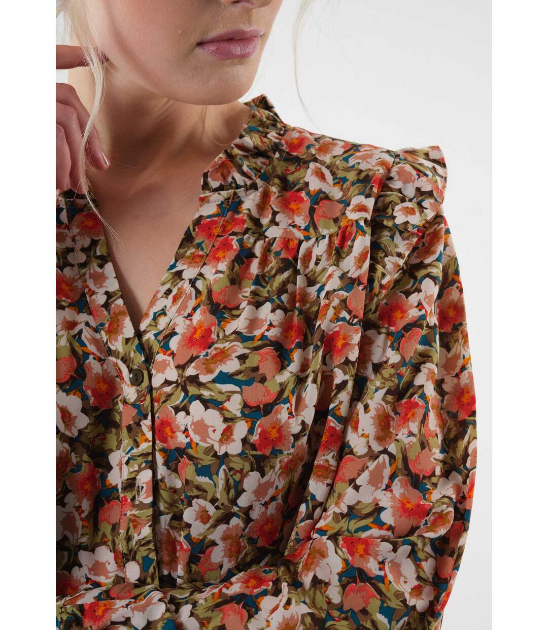 Robes courte motif fleuri KATTINA