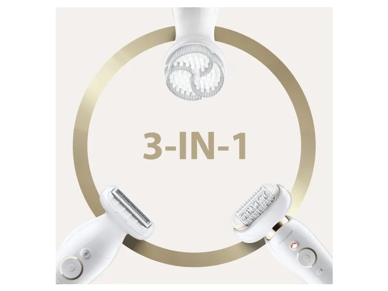 Braun Silk-épil 9 Flex 9-030 3D, Lyserød, Hvid, 40 pincetter, MicroGrip, Armhule, Bikini, 0,5 mm, Batteri