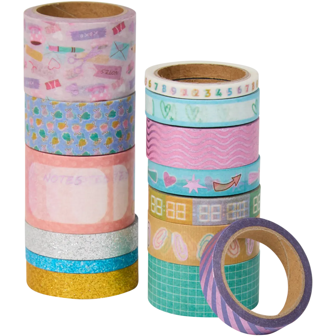 Rubans washi et livre d'autocollants