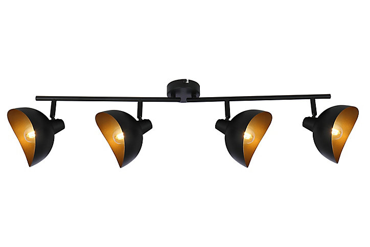 Barre Brillant Layton noir et or H.23,5 cm