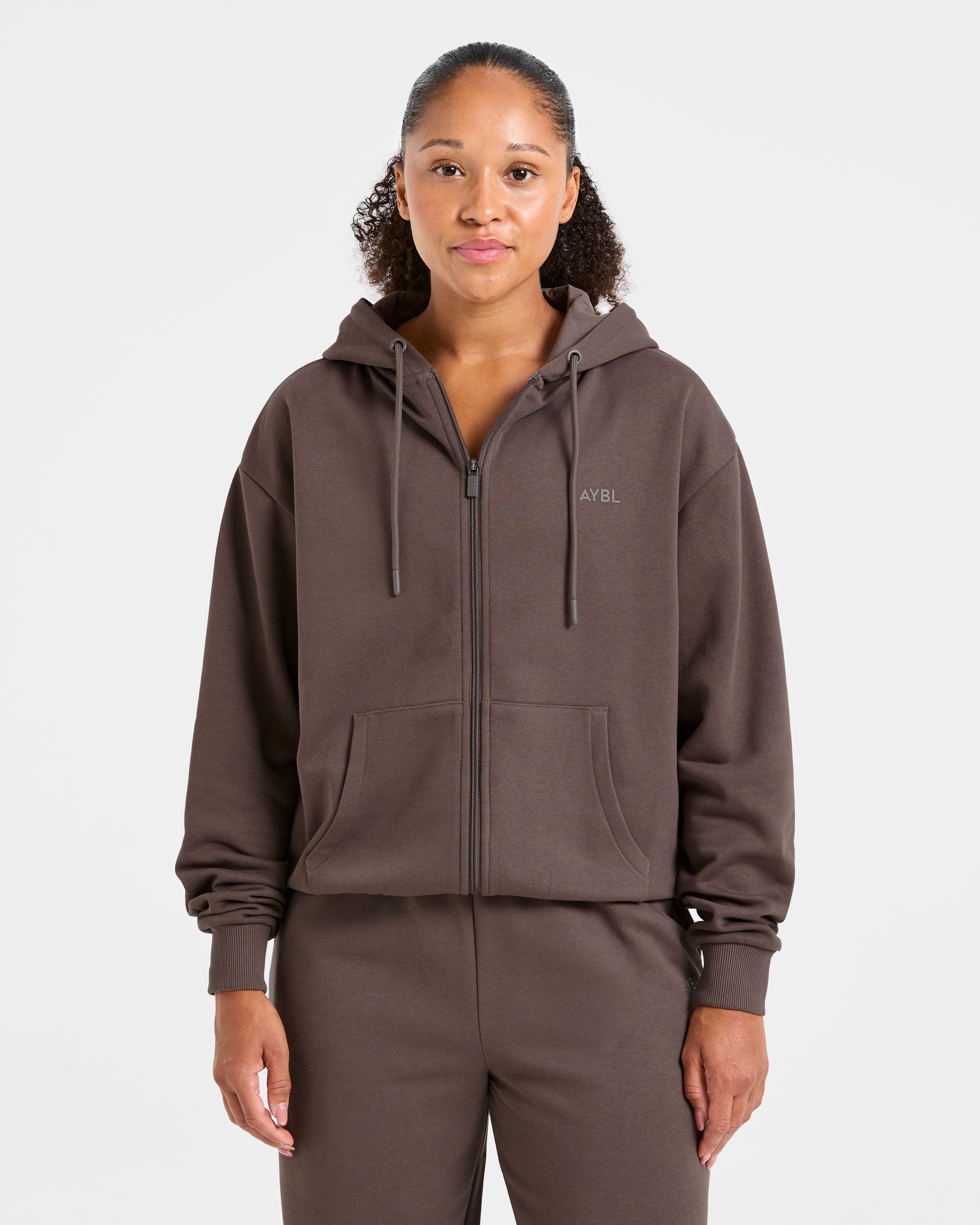 Lifestyle Oversized Zip Up Hoodie