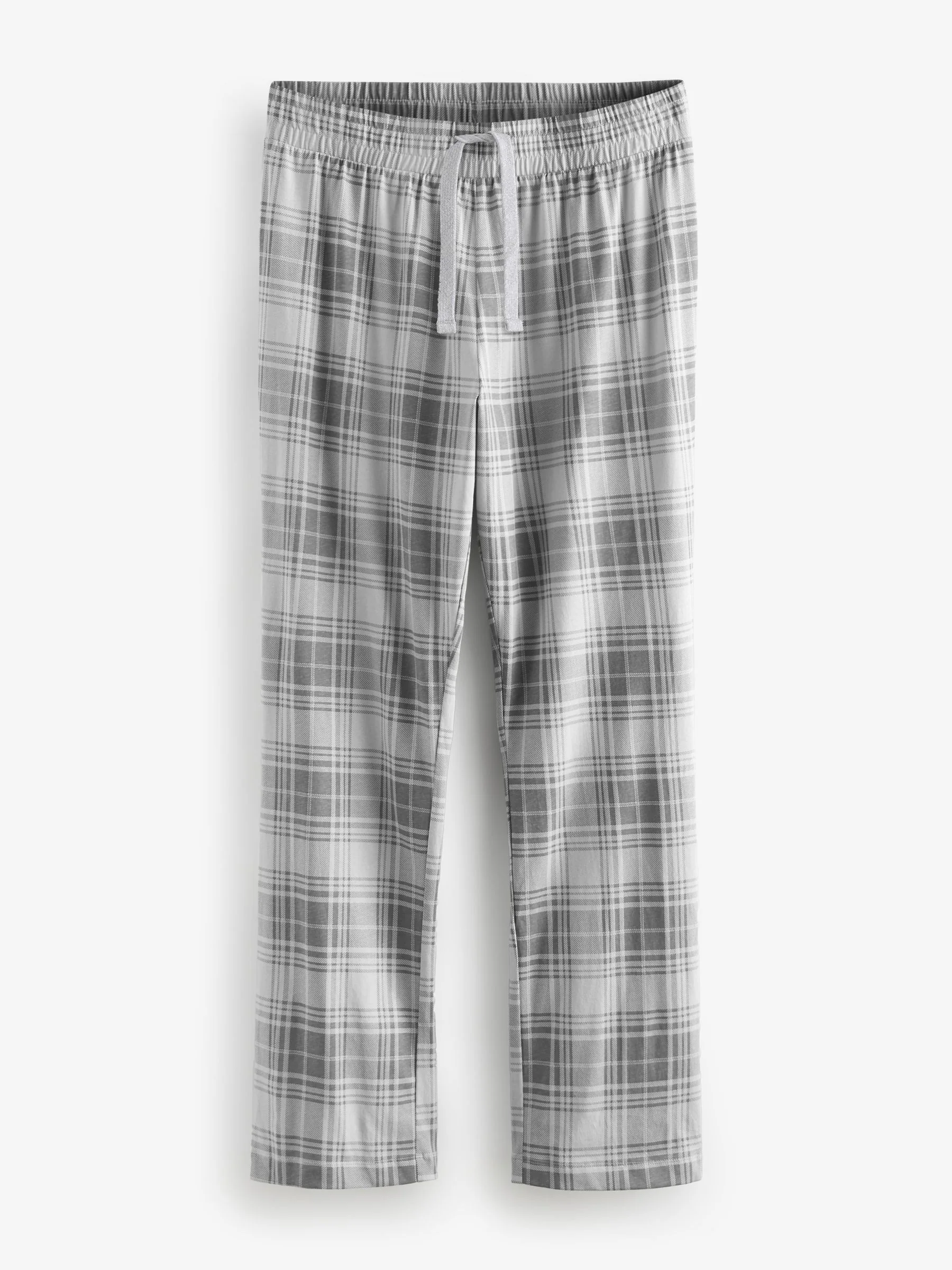 Zwart/grijs geruit - 2 jersey pyjama's