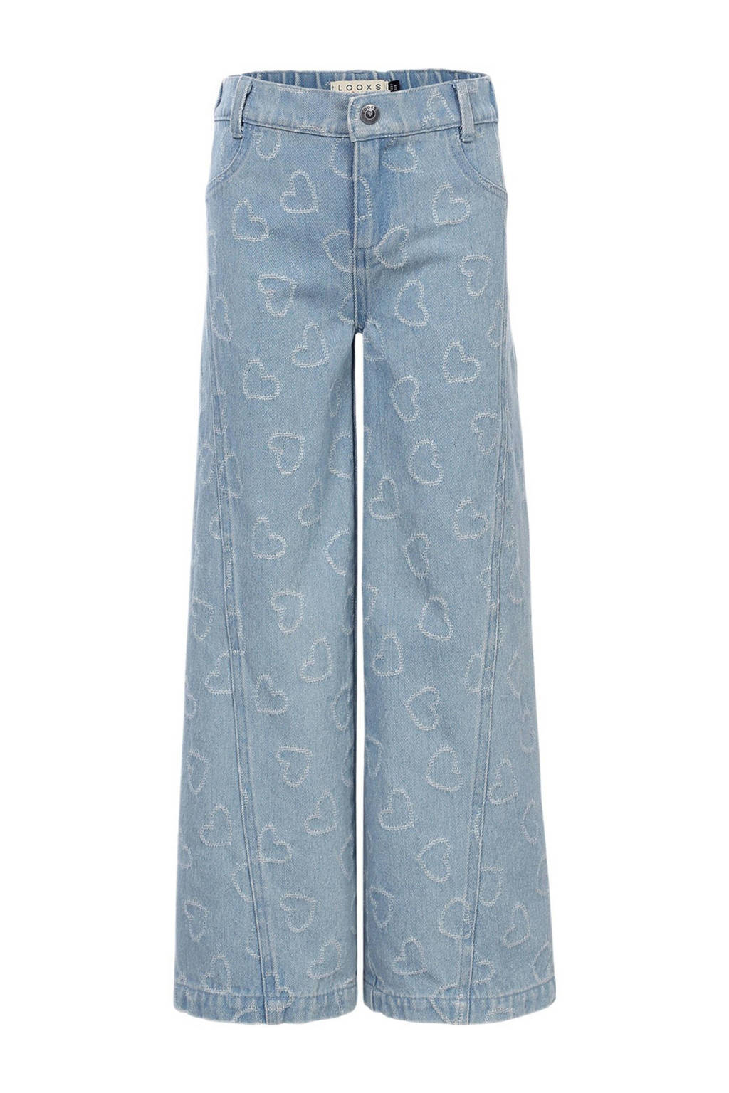 LOOXS wide leg regular waist jeans blauw