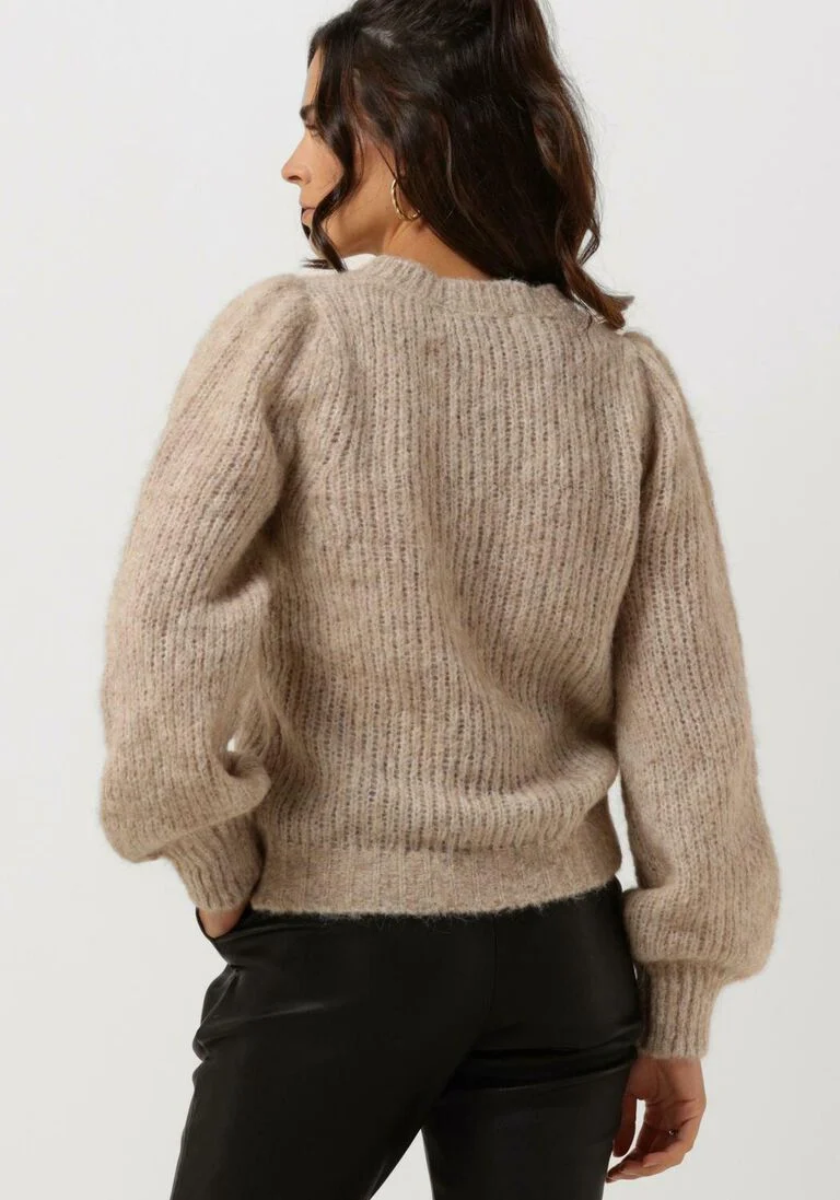 NEO NOIR beige neo noir trui martina fluffy knit blouse