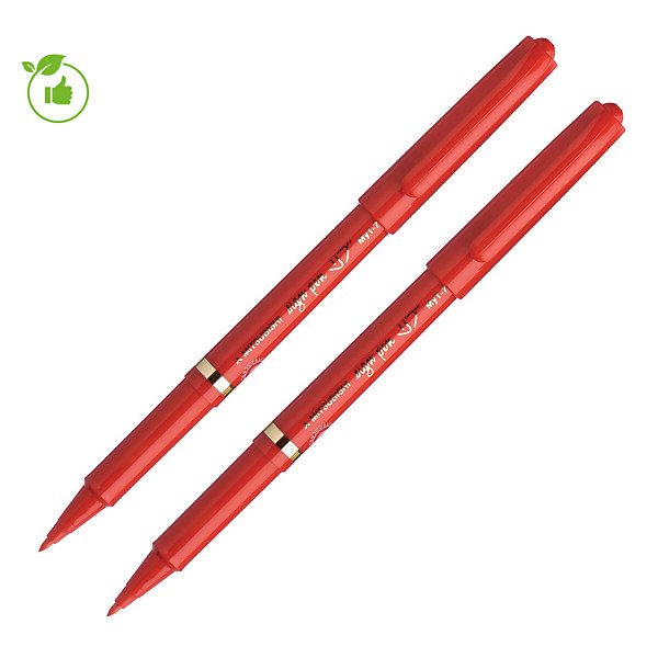 2 Feutres Uni Ball Sign Pen coloris rouge