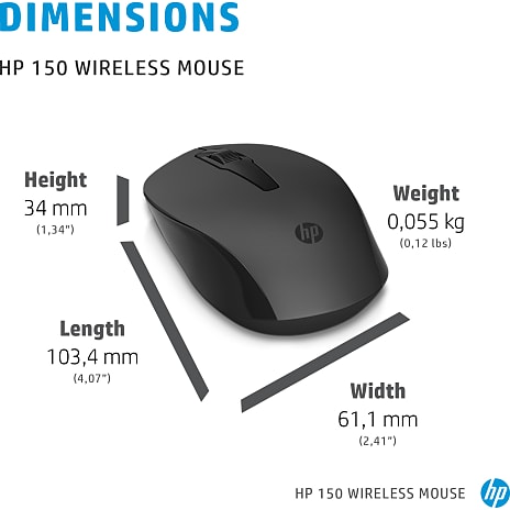 HP 150 trådløs mus