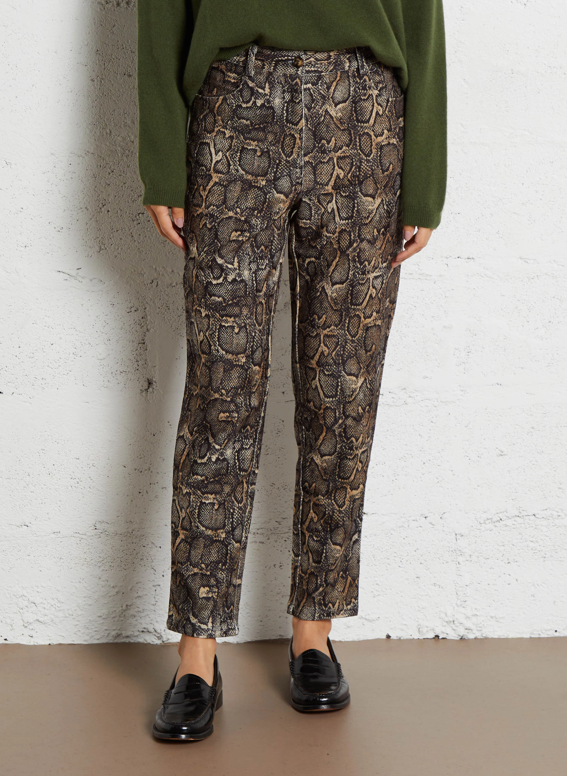Pantalon slim imprimé | Multicolore