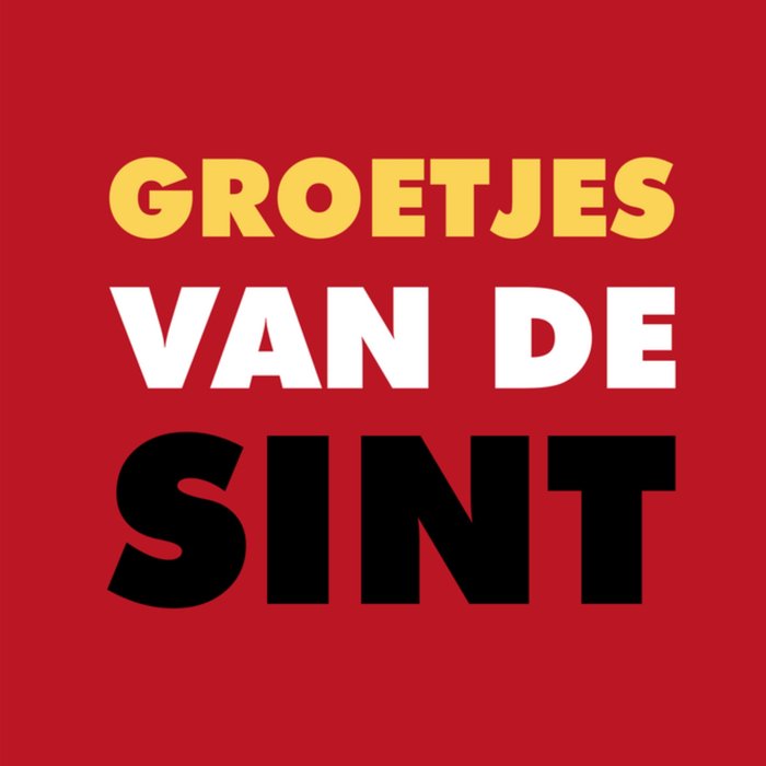 Greetz | Sinterklaaskaart | groetjes van de sint