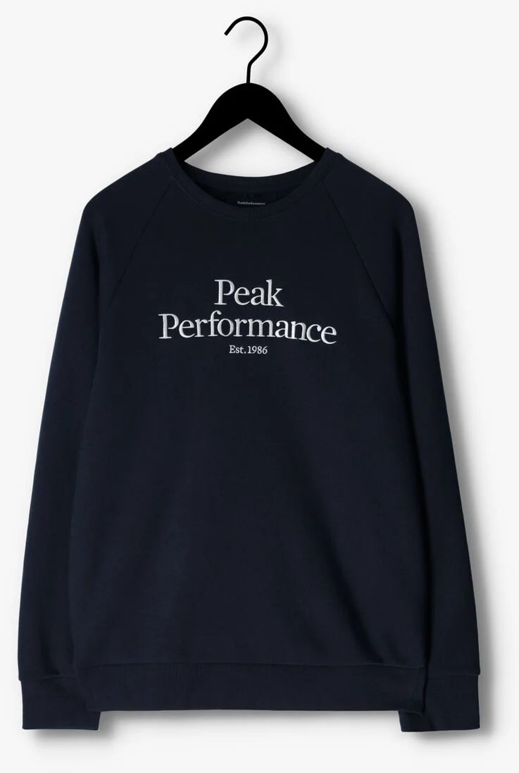 PEAK PERFORMANCE blauwe peak performance trui m original crew