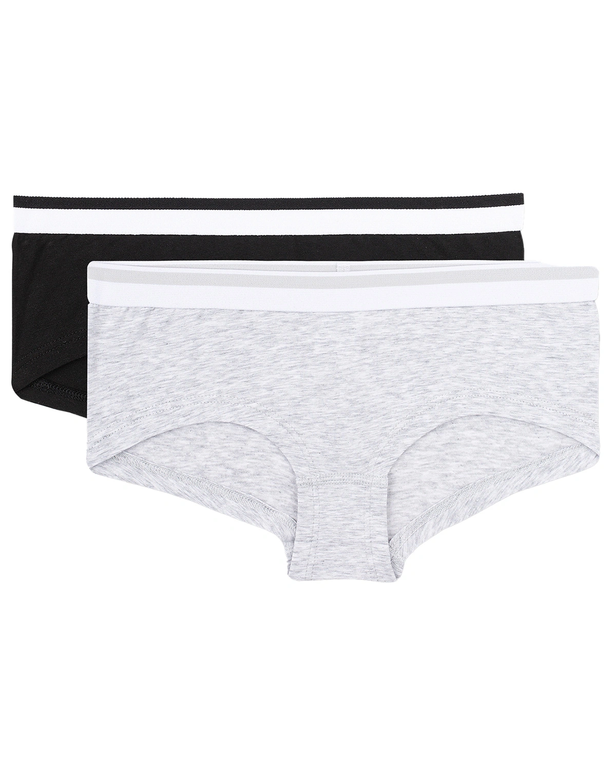 Hipster TEEN SPORT 2er-Pack in hellgrau melange/sc