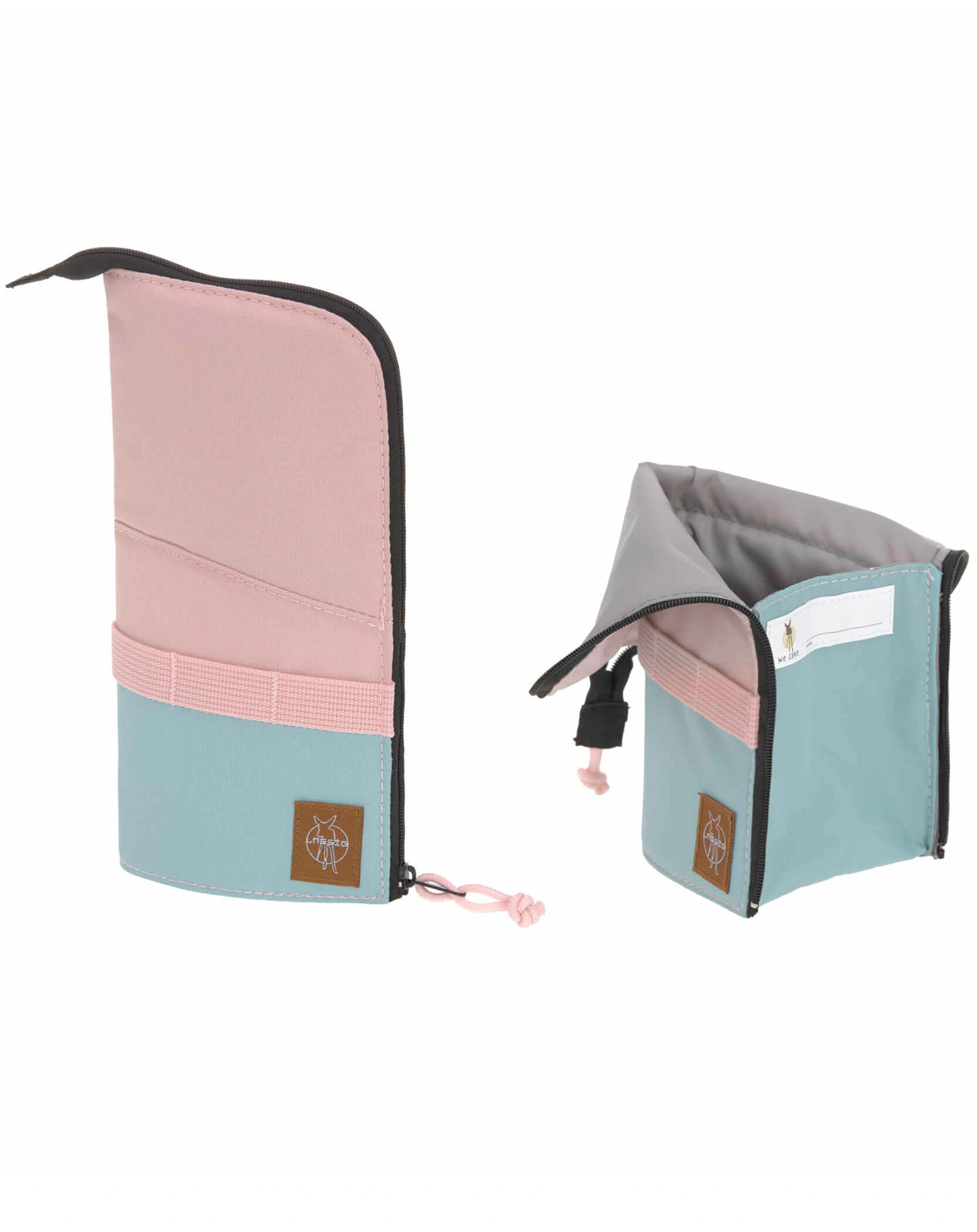 Schulranzen-Set BOXY UNIQUE (30x25x42) 7-teilig in rose/blue