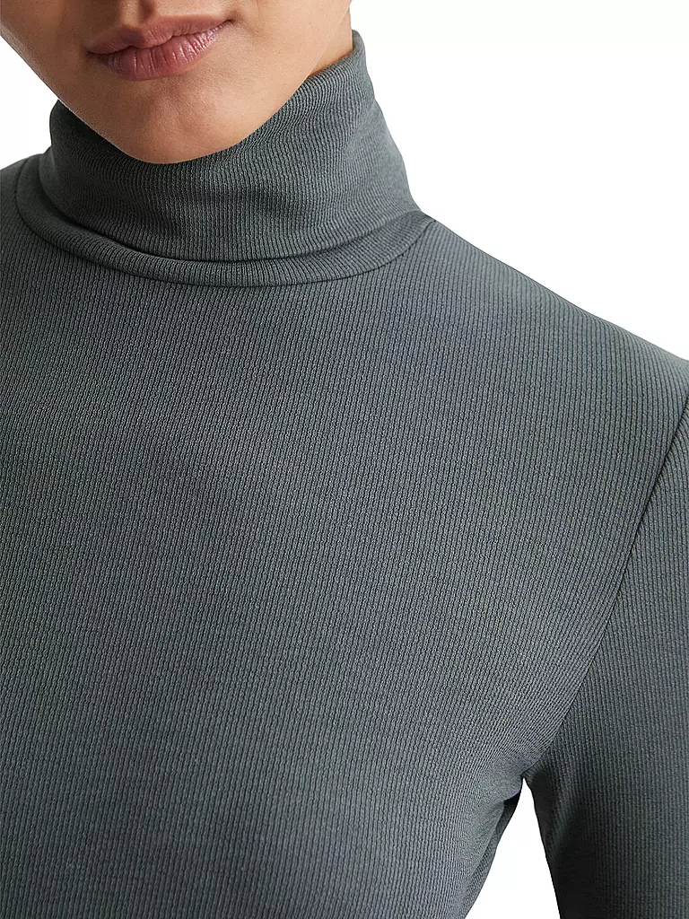 MARC O'POLO Rollkragenshirt  dunkelgrün