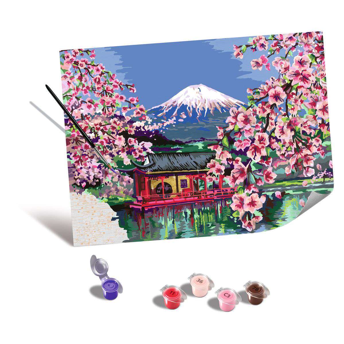 Ravensburger Spiel Leinwand Japanische Kirschblüten