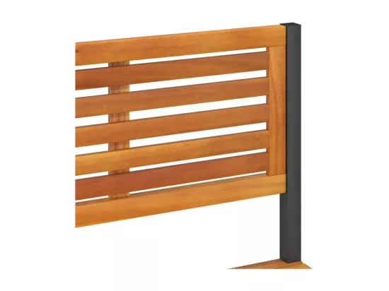 Table de travail de jardin bois d'acacia solide et acier