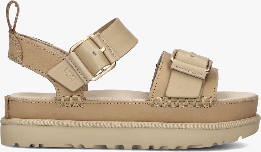 beige ugg platte sandalen w goldenstar villa