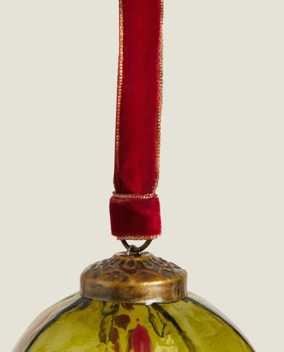 ENFEITE DE NATAL DE VIDRO