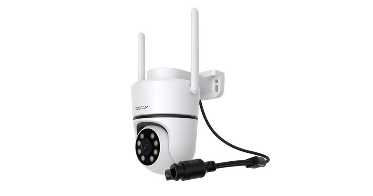 FoscamPD5, 3K/5MP Dual-band WiFi PT beveiligingscamera  (Wit, Kleurennachtzicht)