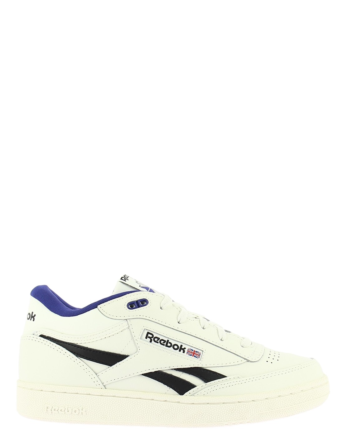 reebok sneakers mixte club c mid revenge cuir blanc/noir