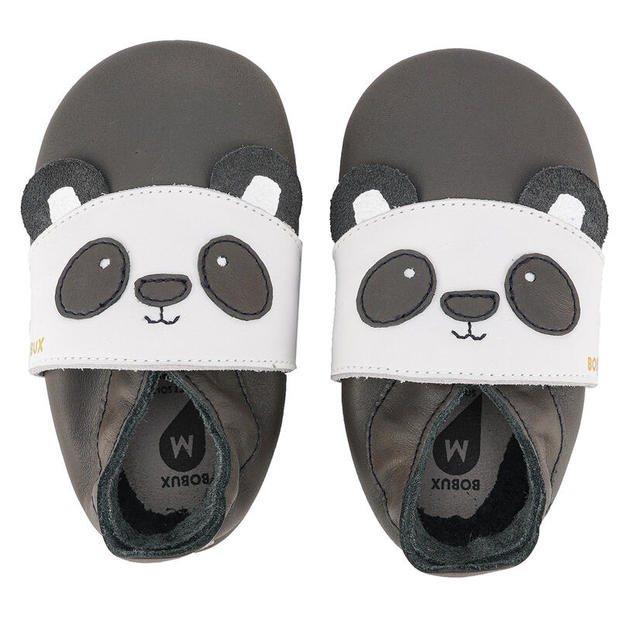 Chaussons en cuir Bam-boo Papa Panda S - BOBUX